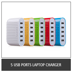 5 USB Ports Laptop Charger
